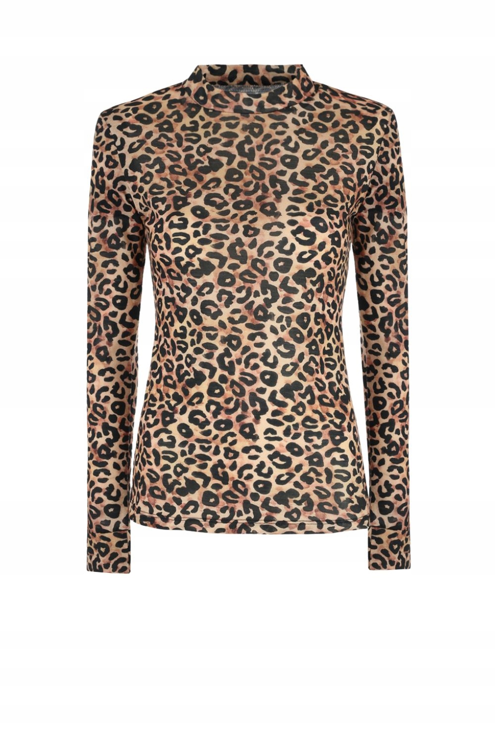 Koszulka z wełny merino ze stójką active damska panterka rozmiar Xs