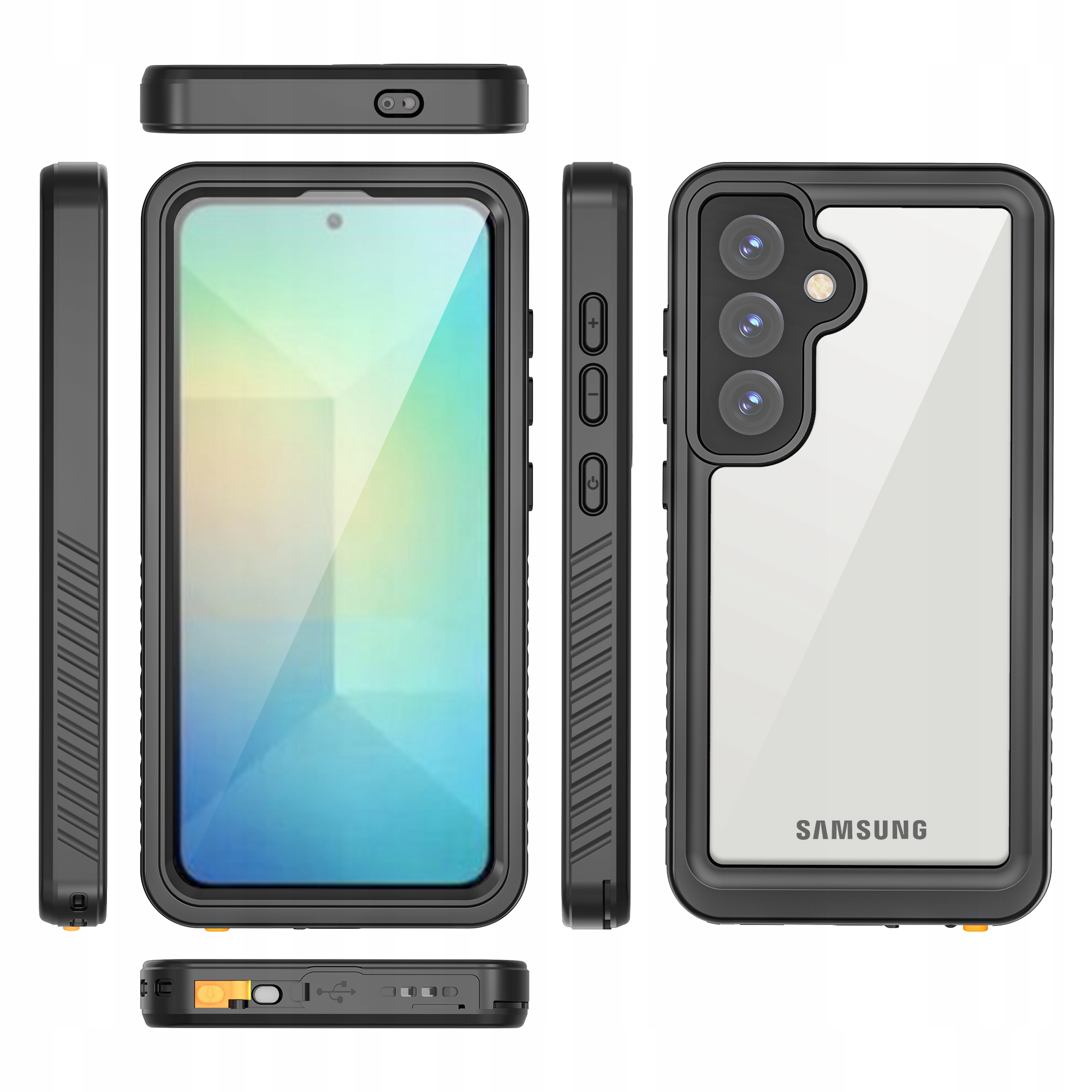 Pancerne Etui 360° Wodoodporne Wytrzymała Obudowa Samsung Galaxy S25 Plus I