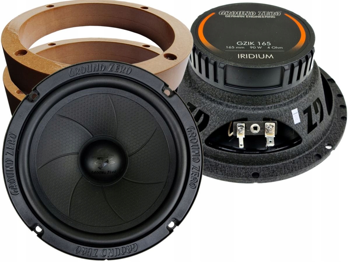 Ground Zero Gzik 165 Alfa Romeo Stelvio przód tył