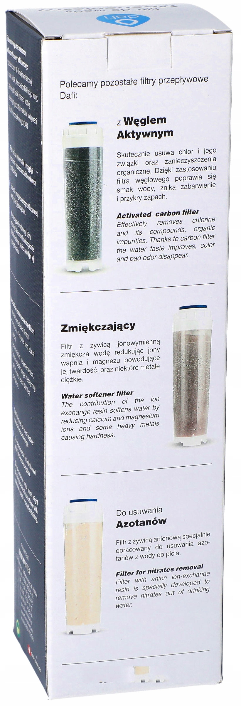 FILTR PRZEPŁYWOWY WODY DAFI WKŁAD POLIPROPYLENOWY Model Unimax