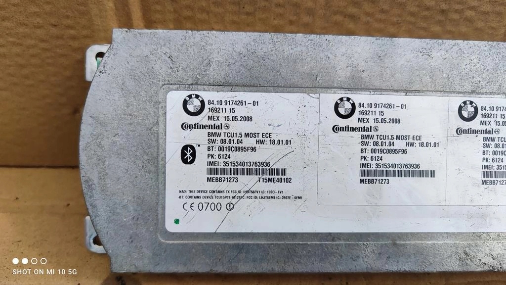 BMW E90 E91 E60 Moduł Bluetooth 9174261 SPRAWNY Producent części Inny