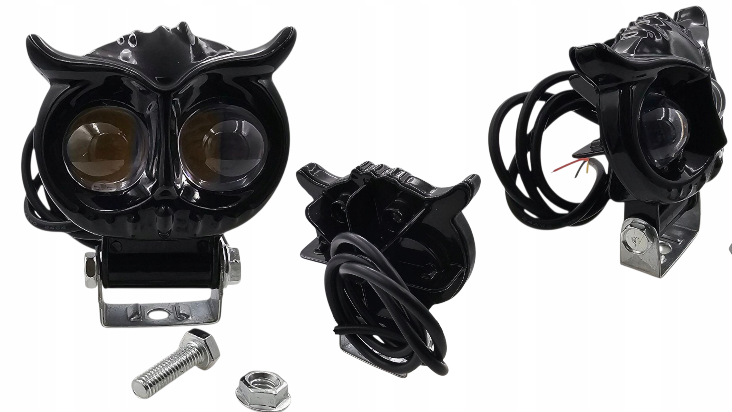 Halogen Motocyklowy Lampa Reflektor Motocyklowe Quad 1500LM 15W Żółto-Białe