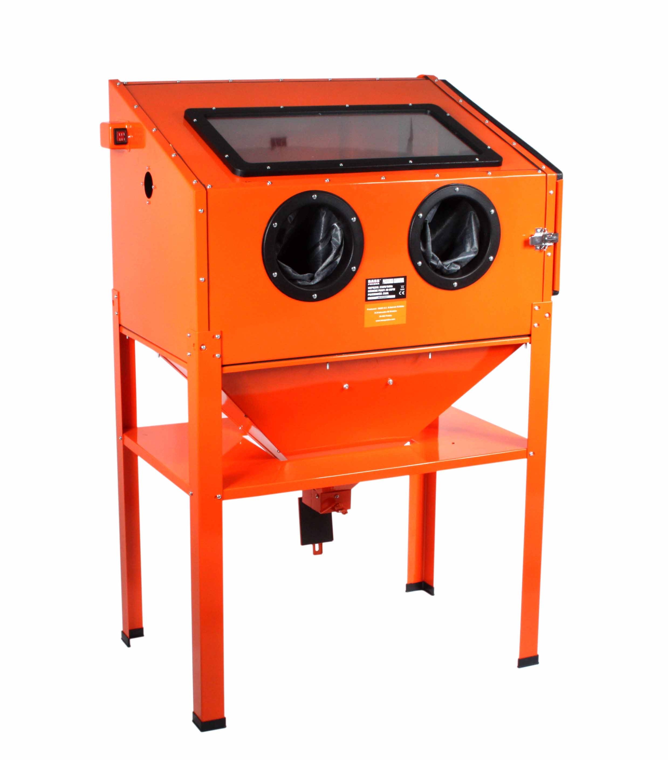 Piaskarka kabinowa, kabina do piaskowania 250 l