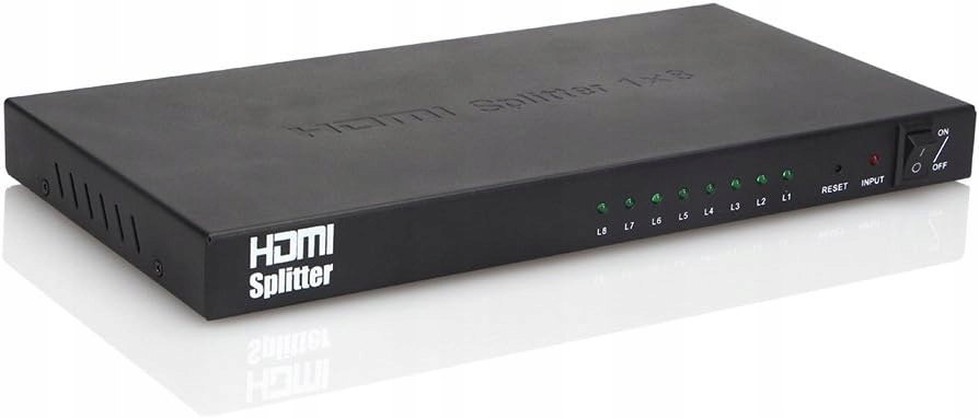 Hdmi Rozdělovač Splitter Na 8 Výstupů Full Hd 3D