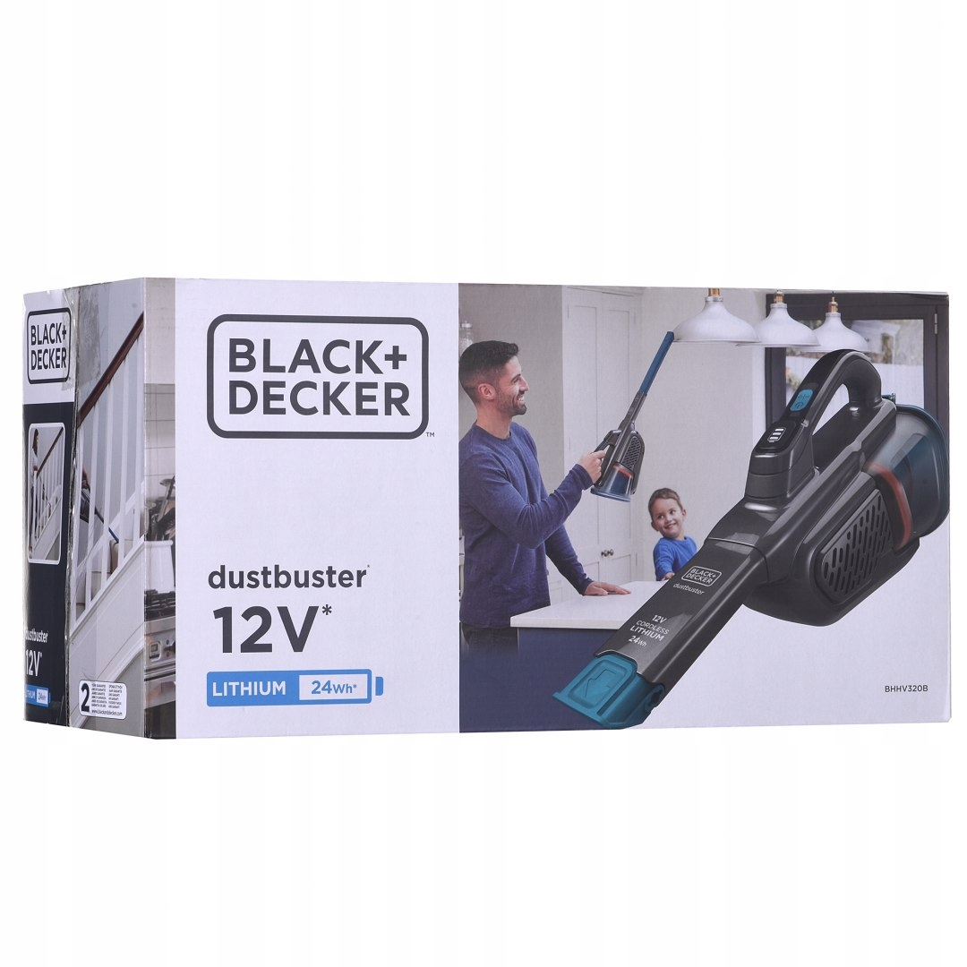 Odkurzacz ręczny 12V BHHV320B-QW Black+decker