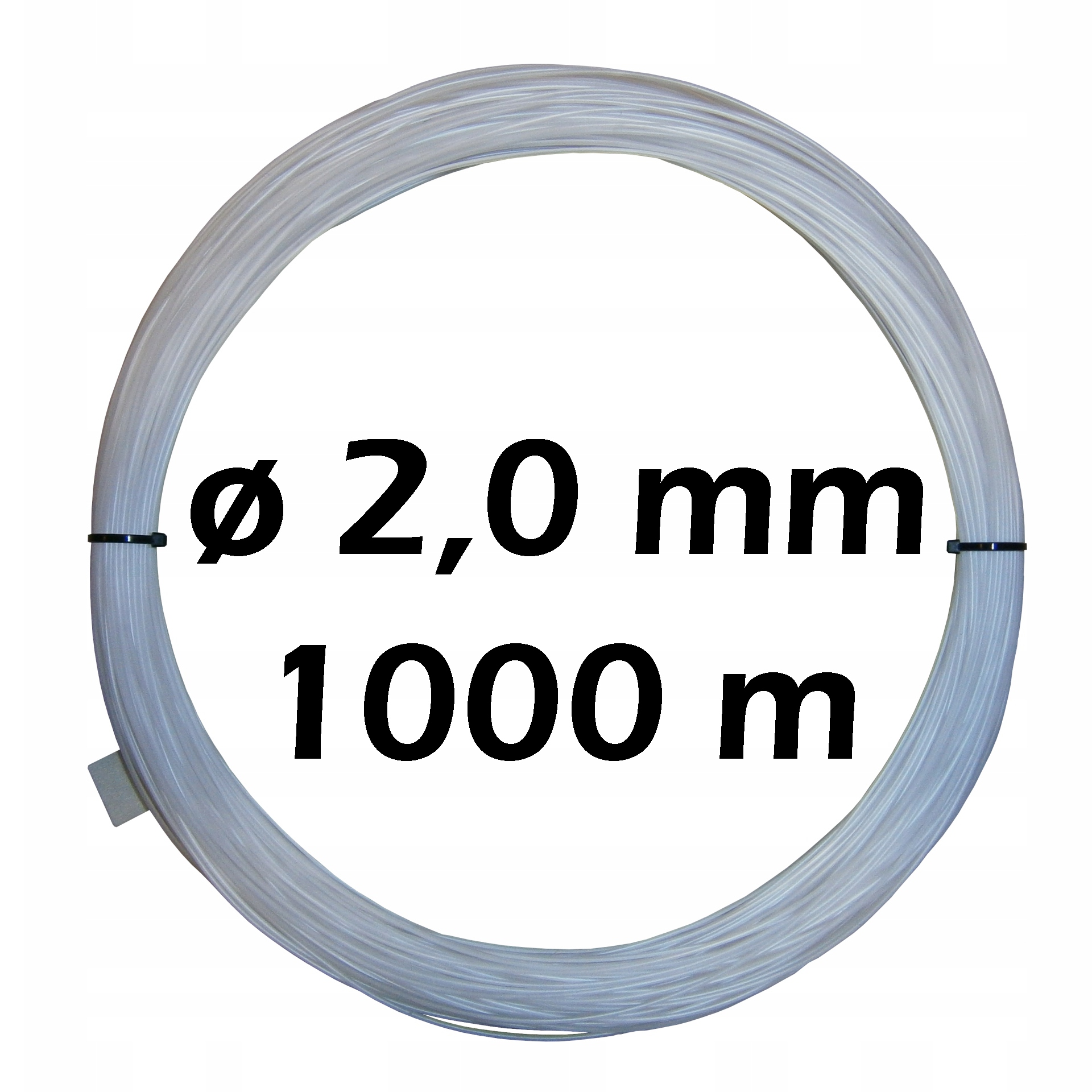 Żyłka gospodarcza techniczna studniarska do mocowania filtrów 2,0 mm 1000m
