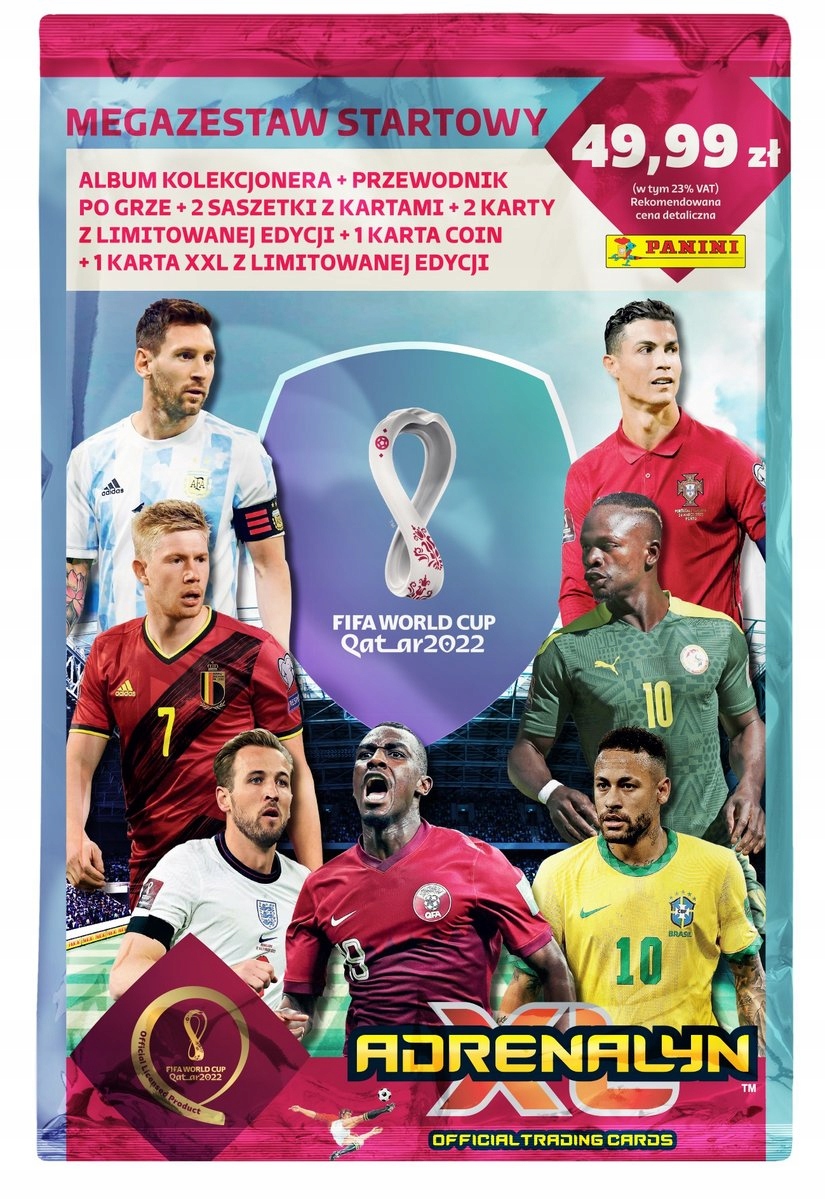 PANINI FIFA World Cup Qatar 2022 - MEGA ZESTAW STARTOWY, ALBUM, KARTY