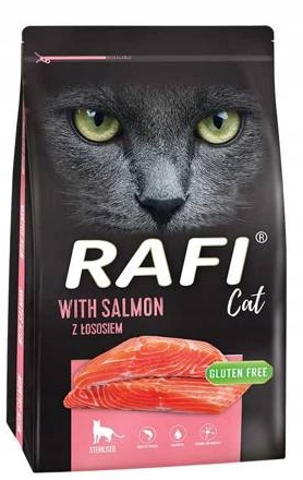 Levně Suché Krmivo pro Pro Kočky s lososem 7 kg Rafi