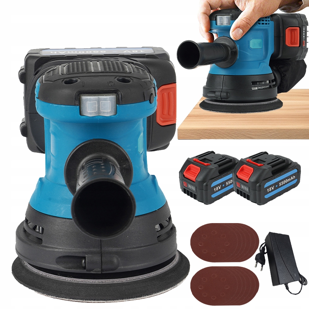 Automobilová Regulace Otáček Bruska 2 Aku 12 brusných papírů