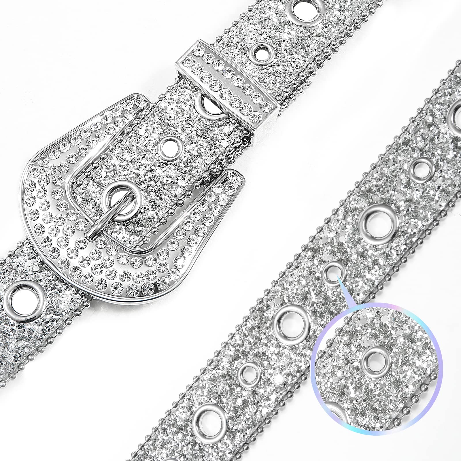 PREZENT NA URODZINY PASEK Y2K Z DIAMENCIKAMI KRYSZTAŁKI VINTAGE Kod producenta LOONGYOON