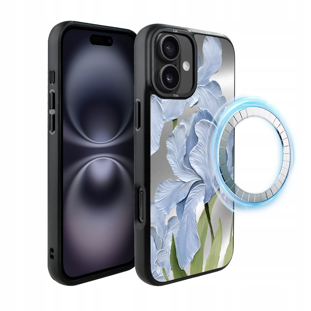 Pouzdro pro iPhone 16 Ibizu DropGuard Matt s MagSafe, modrý iris