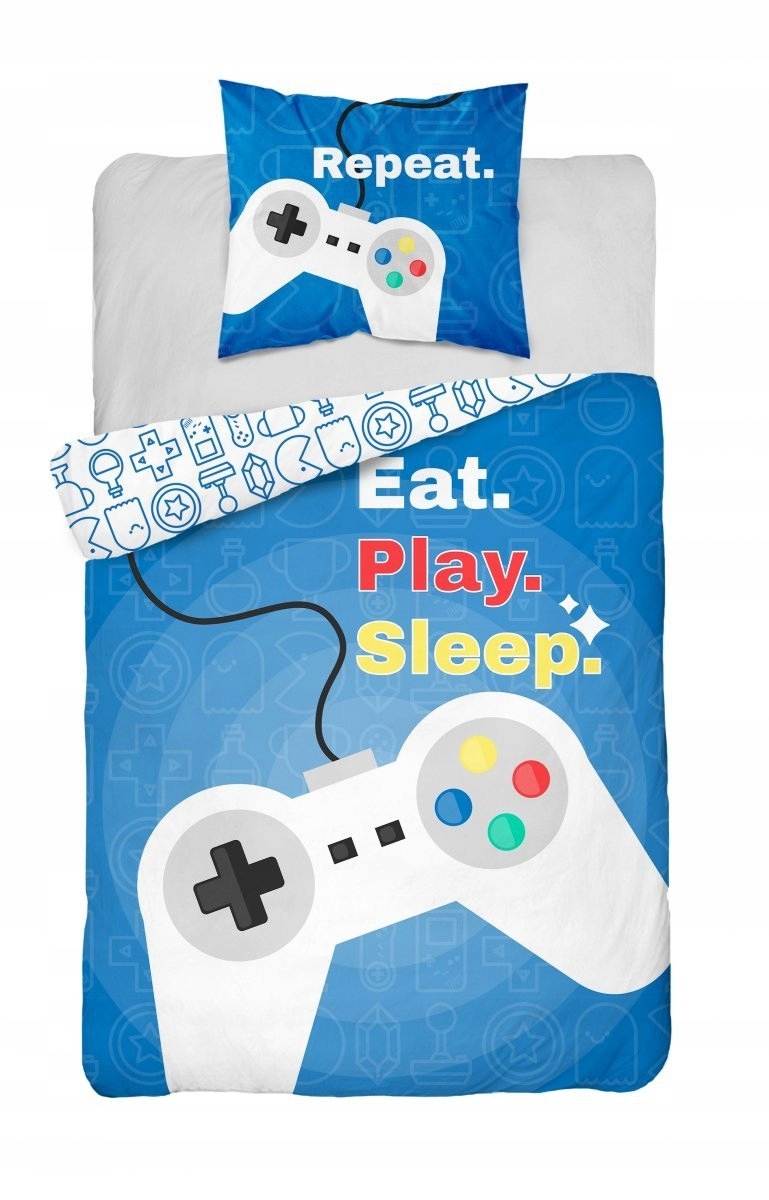 

Pościel młodzieżowa bawełna 160x200 game gracz