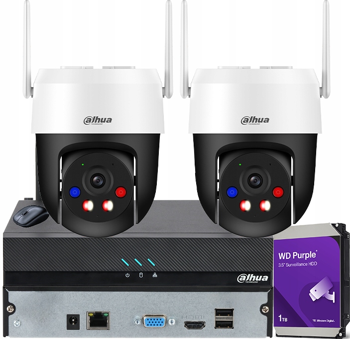 Sada monitorování Wifi 5MPx 2 kamery P5AS-PV WiFi Disk 1TB Alarm Led diody