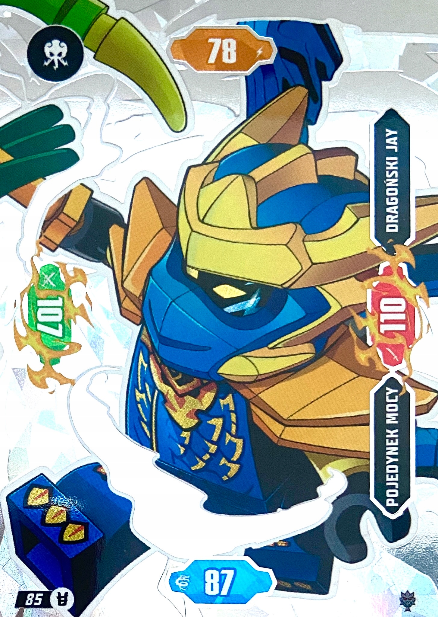 Lego Ninjago 2026 seria 11 karta Unikalna 85 Pojedynek Mocy Dragoński Jay