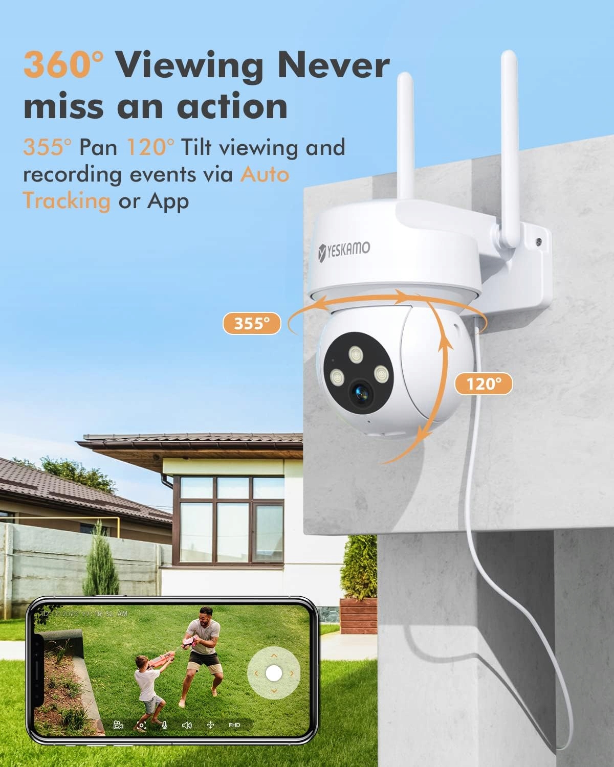 KAMERA MONITORING KAMERKA NA IP WIFI TOAIOHO QB320 3 MPX ZEWNĘTRZNA Marka Inna