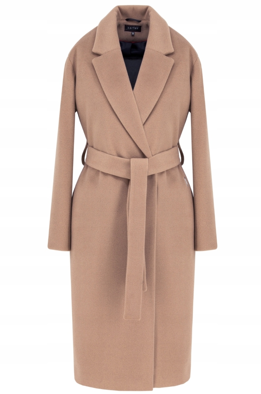 Zartex dámský klasický podzimní a zimní kabát Selena cappuccino AW24 vel. XL