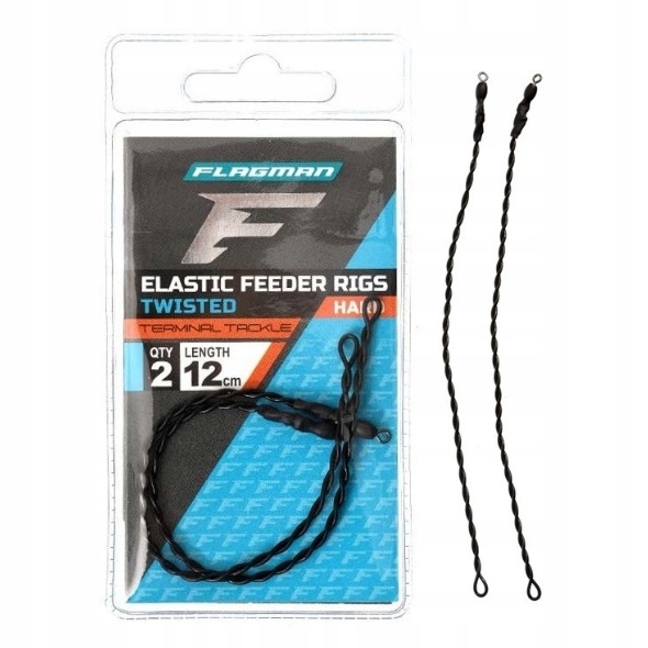 Flagman Amortyzator Feeder Elastic Twisted Rig 15cm Hard 2szt Skrętka