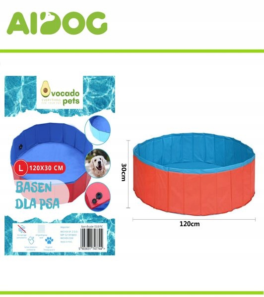 Levně Bazén pro psa 120 cm barevný, Rigidny, voděodolný