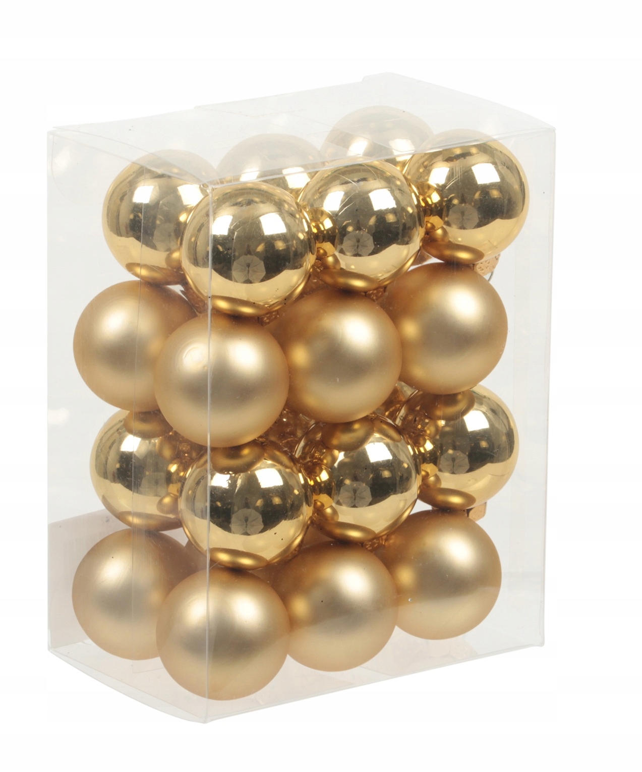 

Szklane Bombki Bombka Ze Szkła 2,5cm 24szt Złote