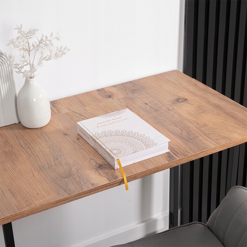 BIURKO SKŁADANE ścienne KOMPUTEROWE LOFT NOWOCZESNE INDUSTRIALNE MAŁE Kształt blatu prostokątny