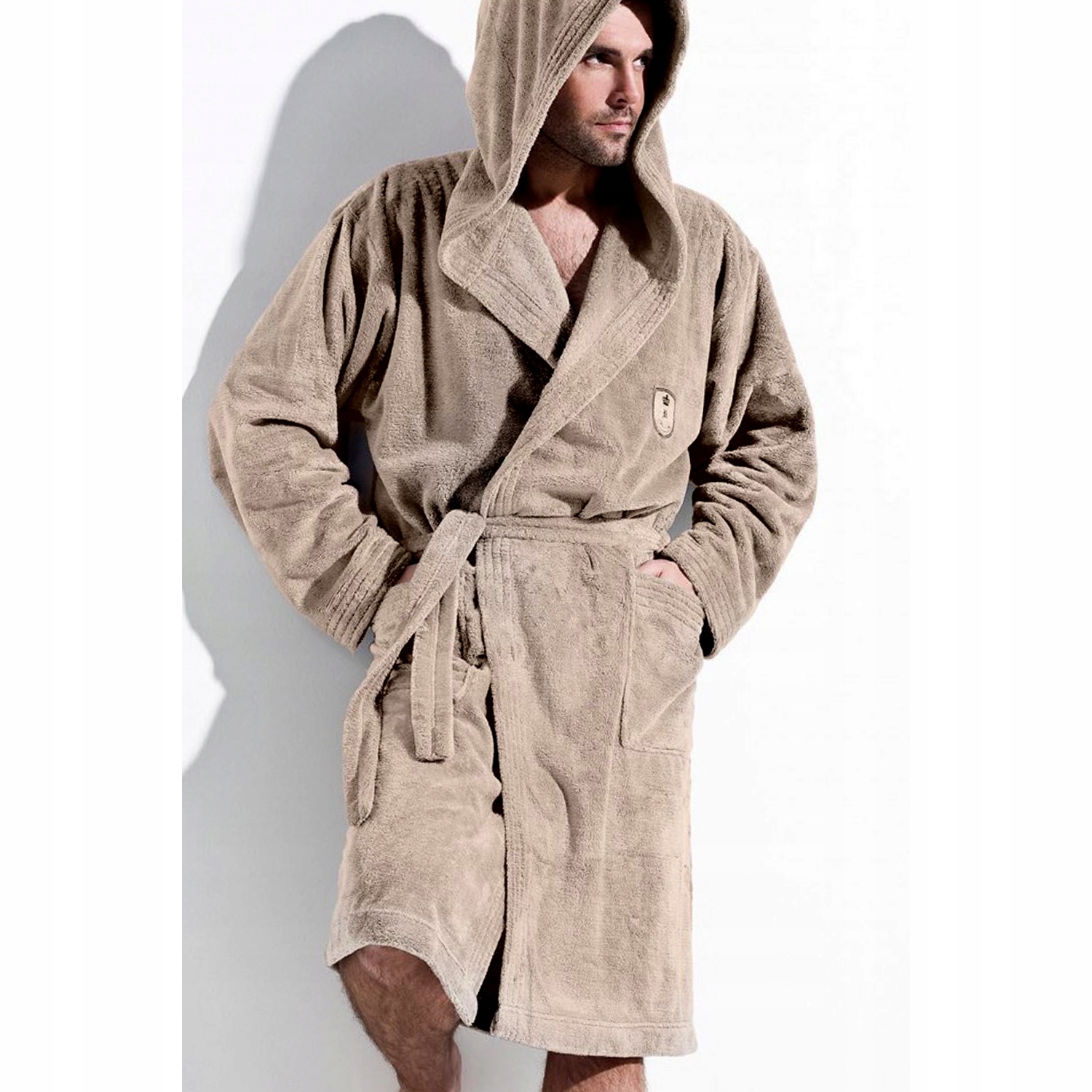 L&L župan pánský Iwo s kapucí XXL capuccino