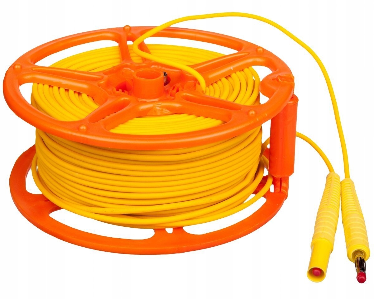 Przewód pomiarowy 50m na szpuli wtyki bananowe Sonel