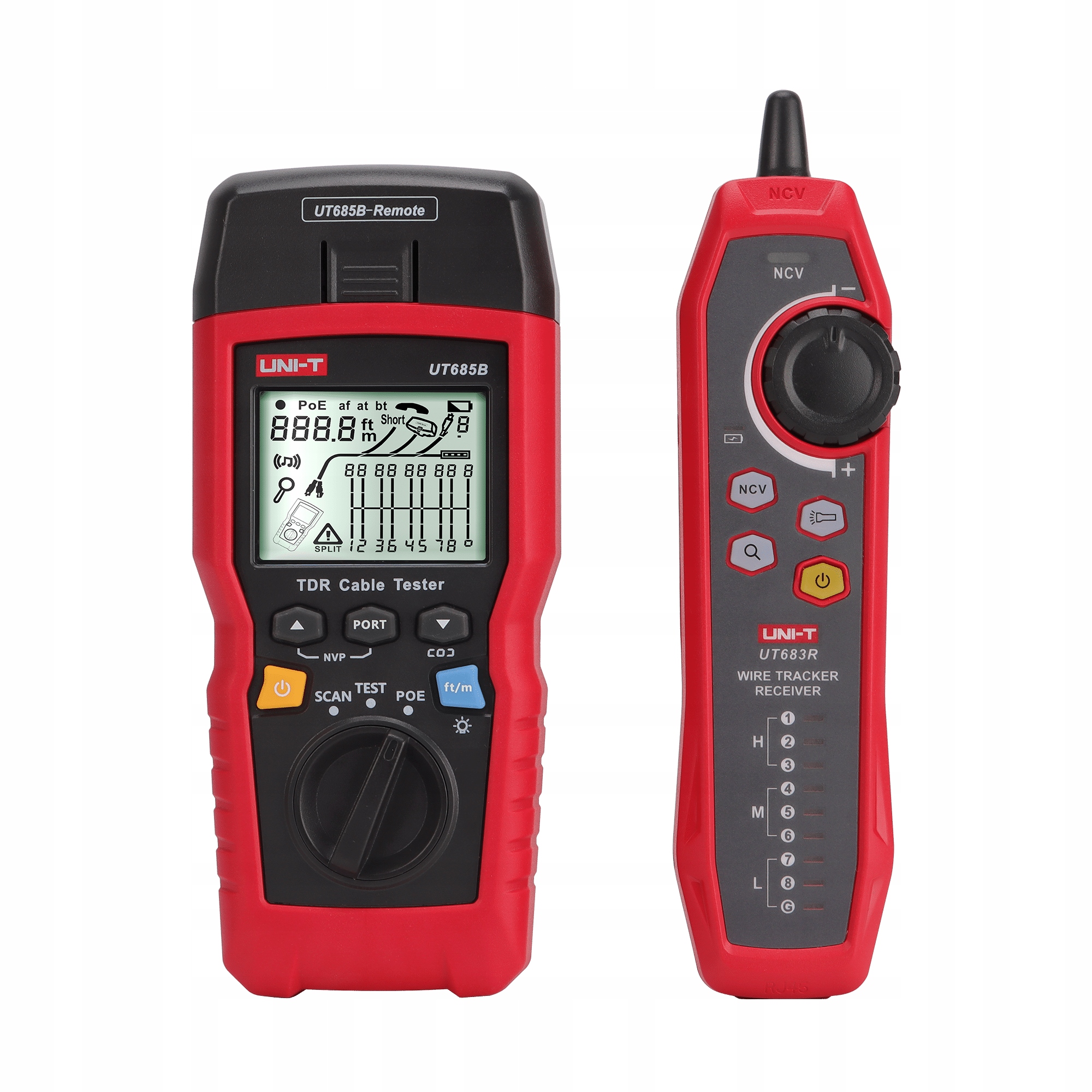 Uni-t UT685B Kit – Profesionální tester kabelů Tdr s PoE a LCD