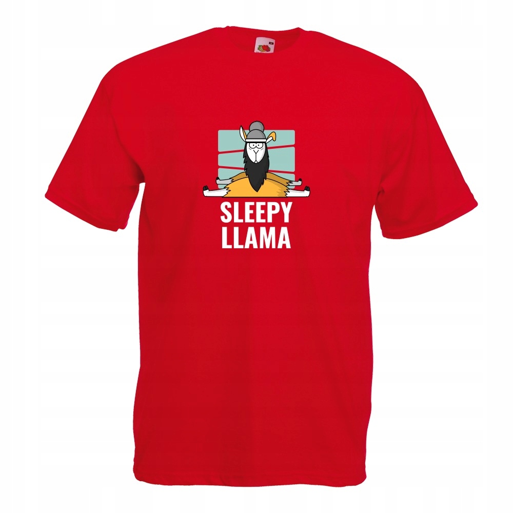 

Koszulka sleepy llama lama S czerwona