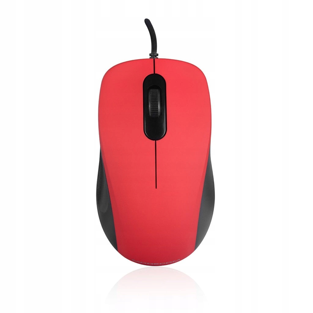 Modecom M10S Silent Czerwona Przewodowa Mysz Optyczna