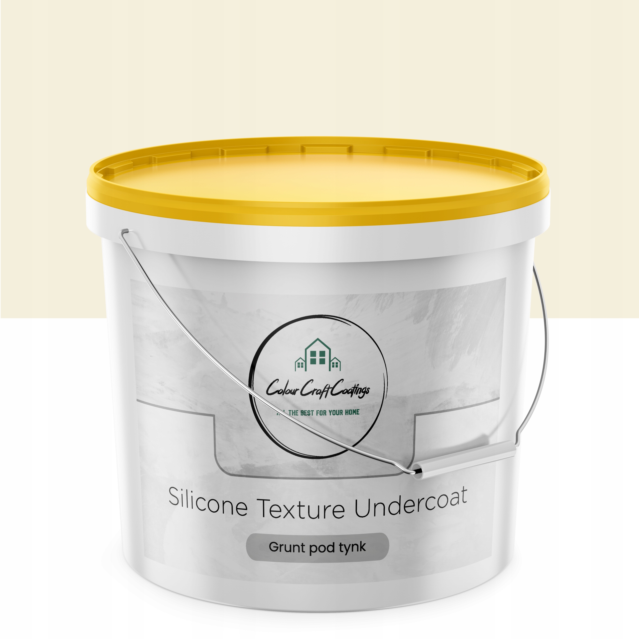 Silikonová omítka 15 kg bílá s béžovou barvou