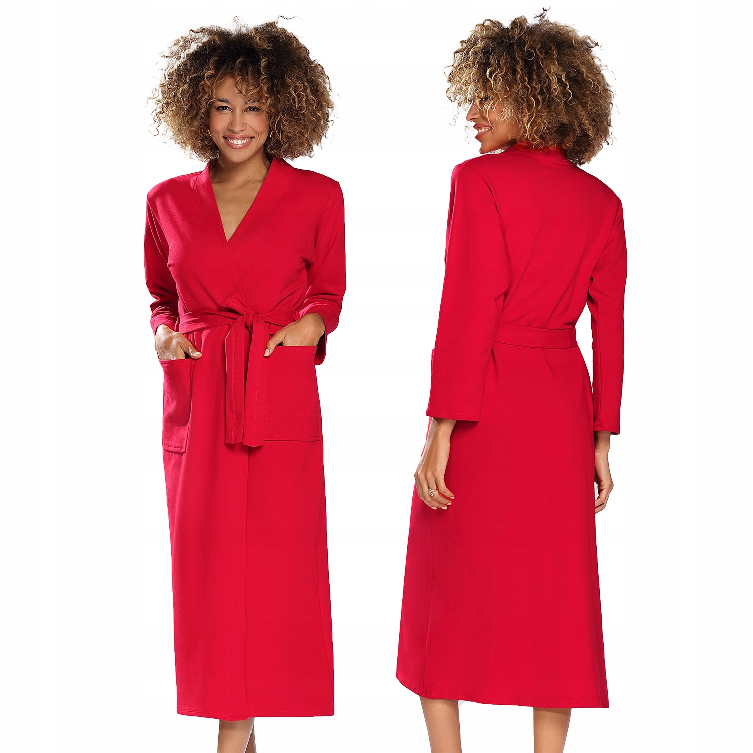 Dkaren Melissa červený dámský župan župan 2XL Župan