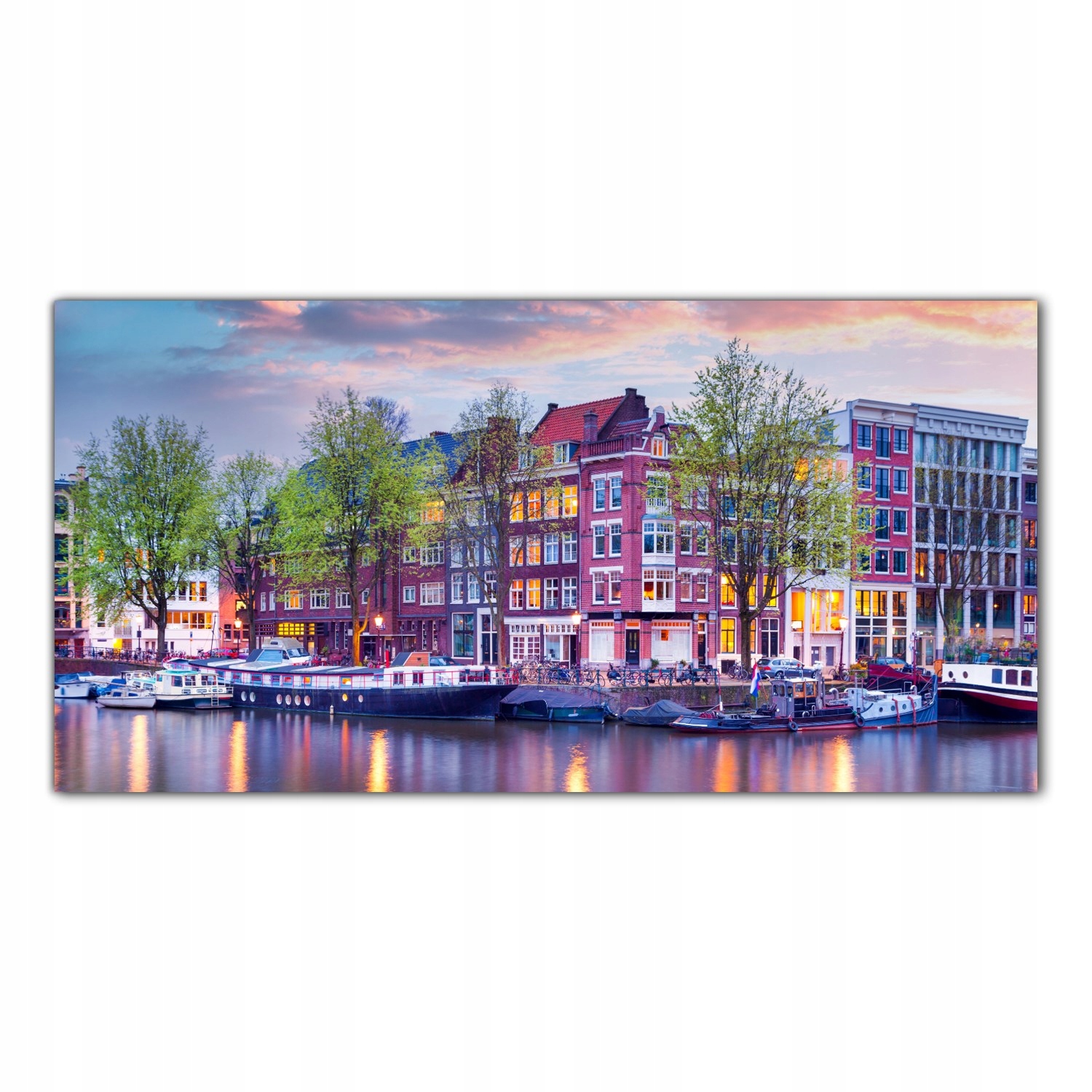 

Obraz na szkle Foto Amsterdam Wschód Słońca 100x50