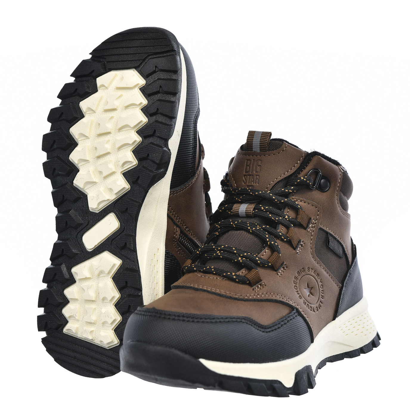 Buty dziecięce zimowe trapery Big Star UU374003 czarne 34