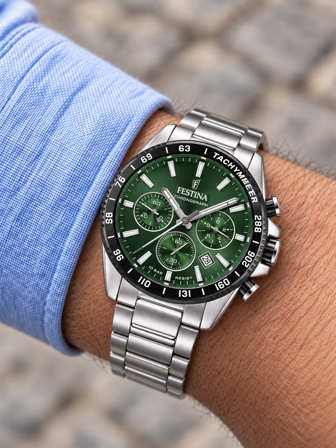 Pánské Hodinky Festina Timeless Chrono F20560/4 45,00 mm 10ATM