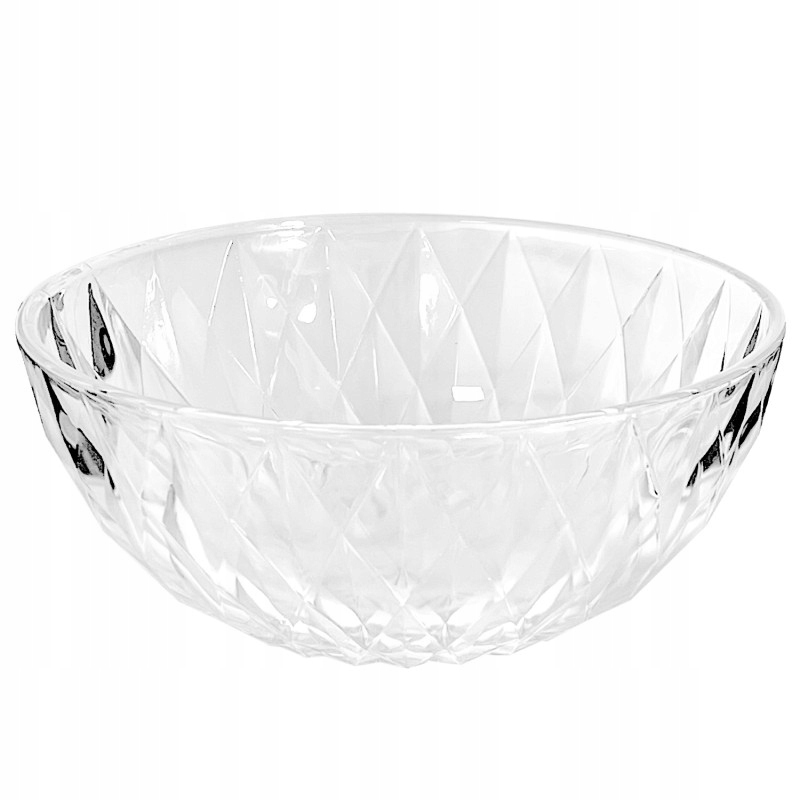 

Salaterka Szklana Miska Zdobiona 18CM