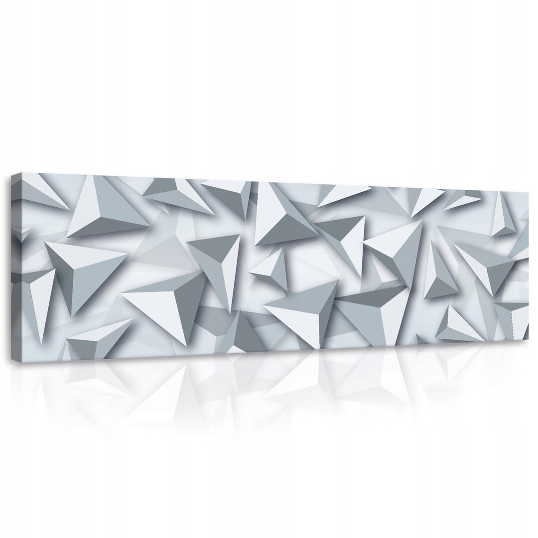 Obraz 145x45 Geometrická abstrakce 3D trojúhelníky moderní minimalismus