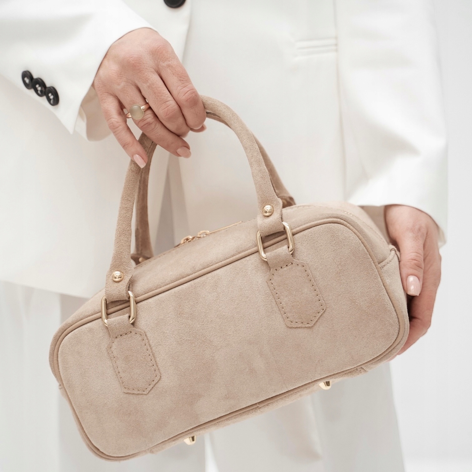 Dámská semišová kabelka Michela-M Béžová