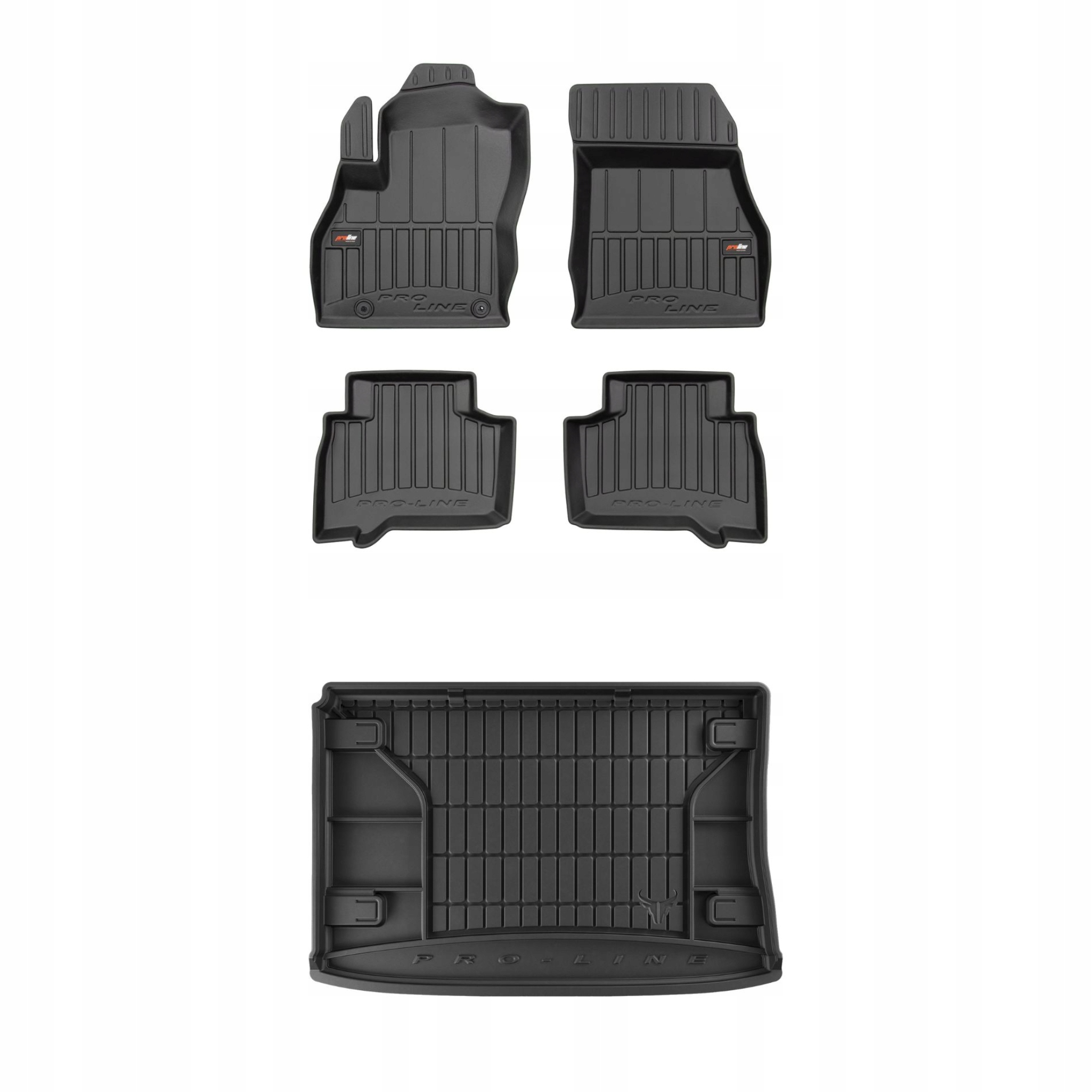 Sada gumových kobercov a rohoží pre Fiat Qubo 2008-2020