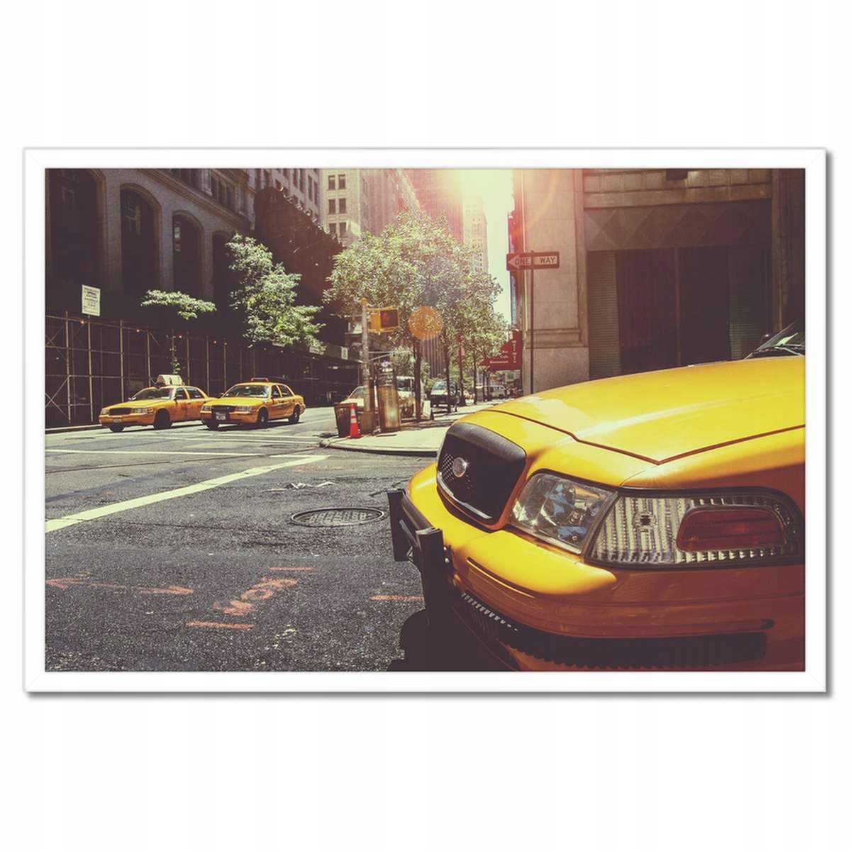 Plakáty v rámu 60x40 Žluté taxíky Taxi Taksi