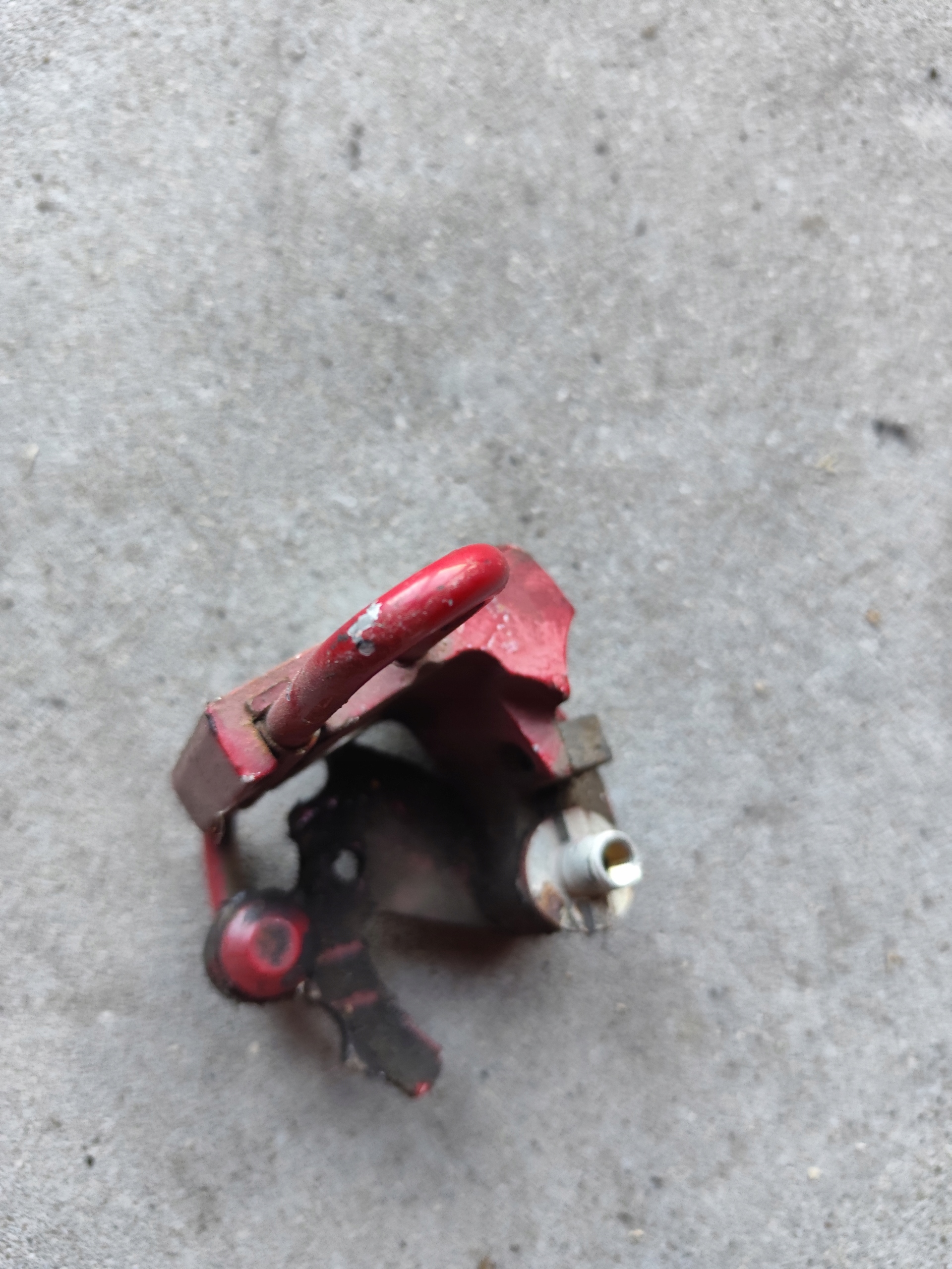 VW T5 hinge door right lower front red 7H0831412