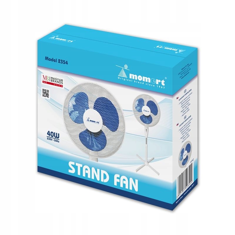 WIATRAK WENTYLATOR STOJĄCY PODŁOGOWY Stand Fan Zasilanie sieciowe