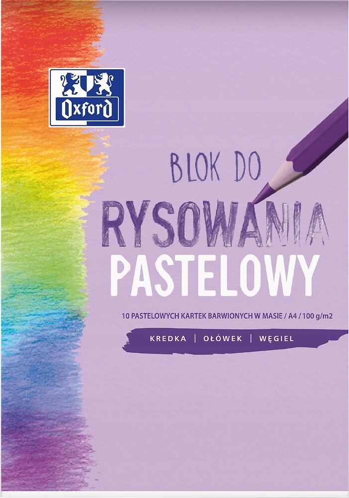

Blok Rysunkowy Oxford A4 10K 100G Kolor Pastel