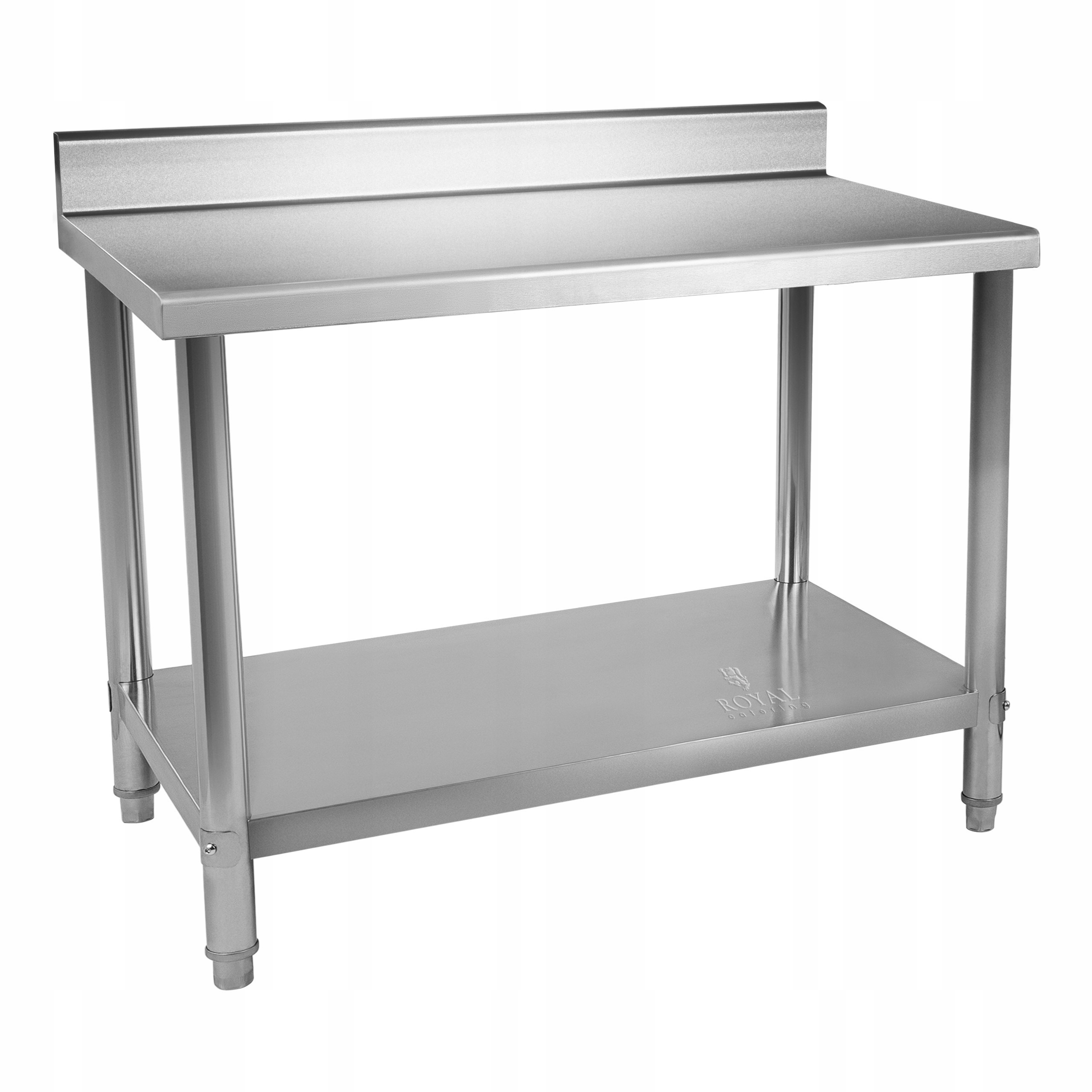 Nástěnný gastronomický stůl s okrajem Nerezová ocel 100 x 70 cm