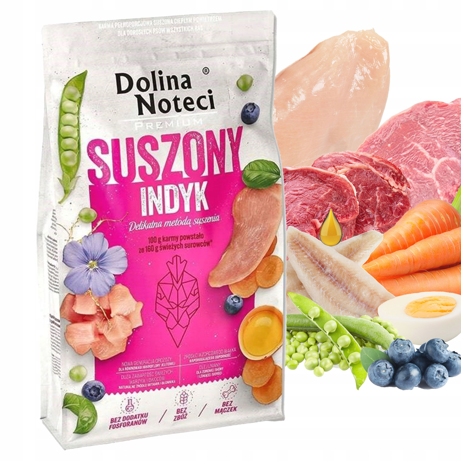 Levně Dolina Noteci Premium Krmivo pro psy Krůta 9 kg bez obilovin, zdravé
