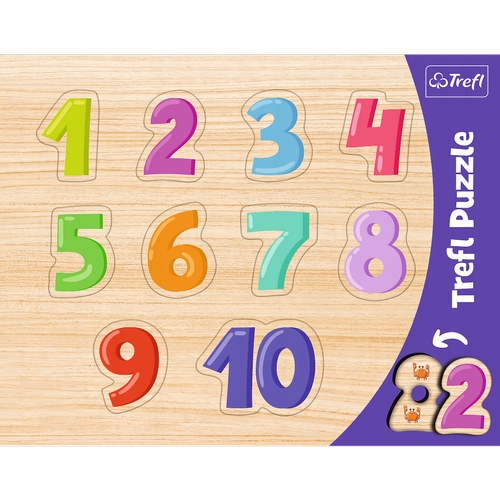 

Puzzle Ramkowe Układanki Kształtowe Cyferki Trefl