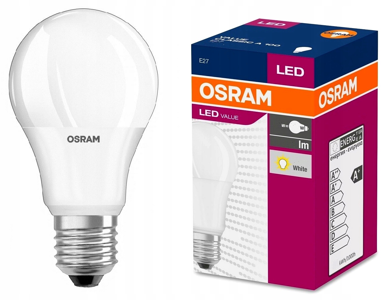 Купить светодиодную лампу osram. Лампа Osram Classic a CL 75w e27. Лампа светодиодн.10w e27 a60 6500k. Светодиодная лампа Osram 10w e27. Лампа Osram ab 41354 2700 лм e27.