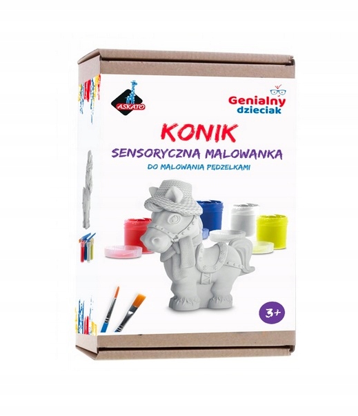 

Gipsowa Malowanka Konik Do Malowanie Pędzelkiem