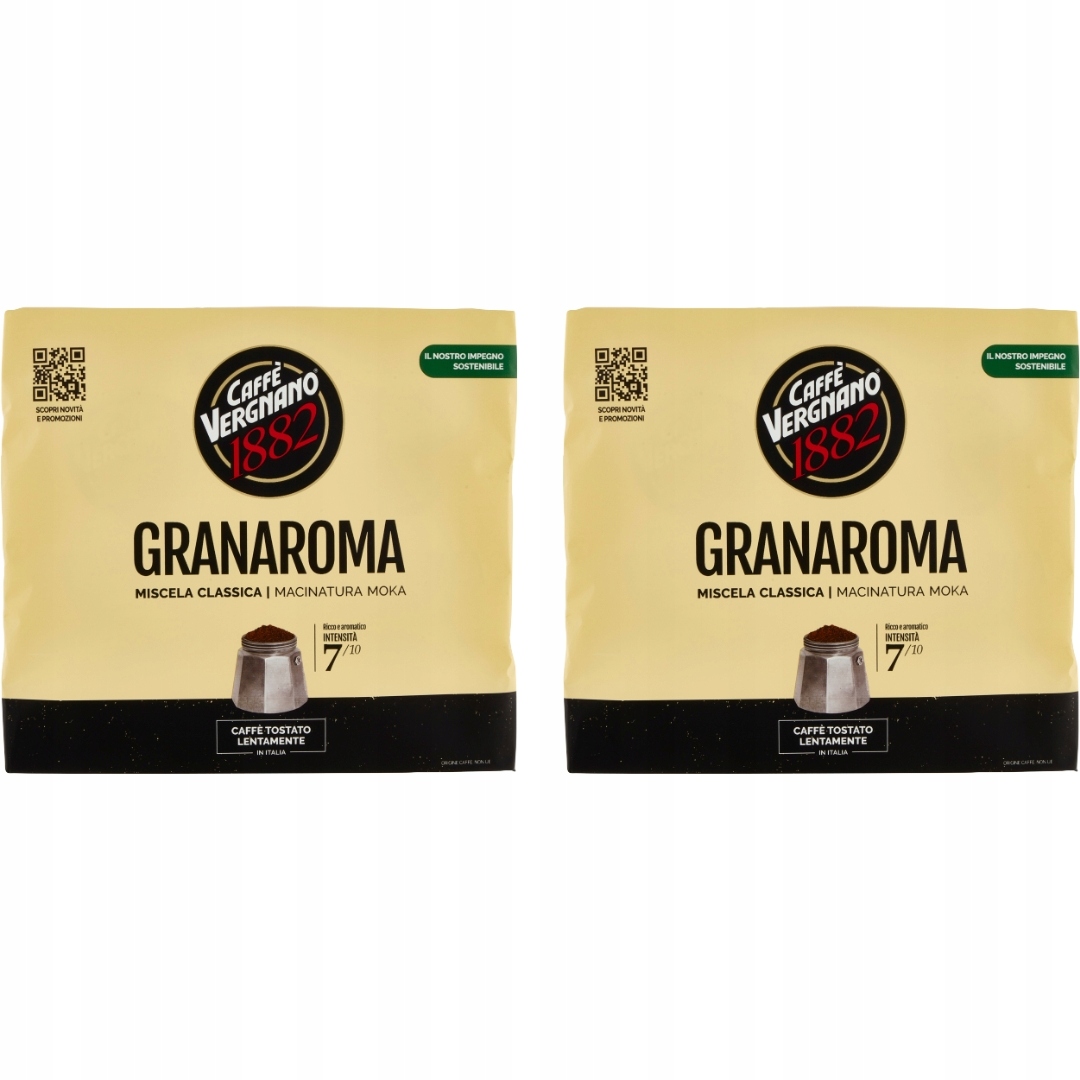 Levně Caffe Vergnano mletá káva Gran Aroma 500 g Italská