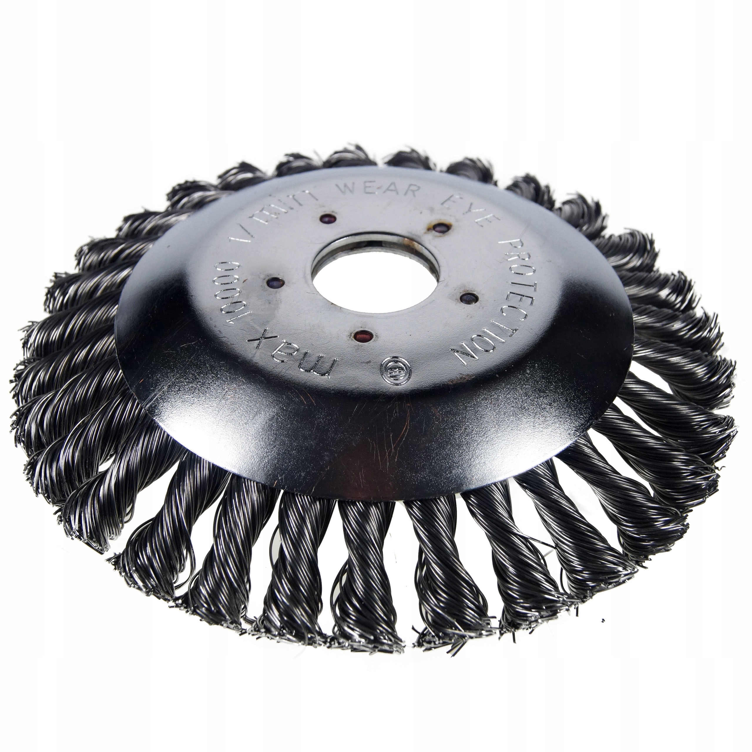 DRUCIAK TARCZA SZCZOTKA DRUCIANA DO KOSY SPALINOWEJ CHWASTY DO KOSTKI BLACK Rodzaj drut