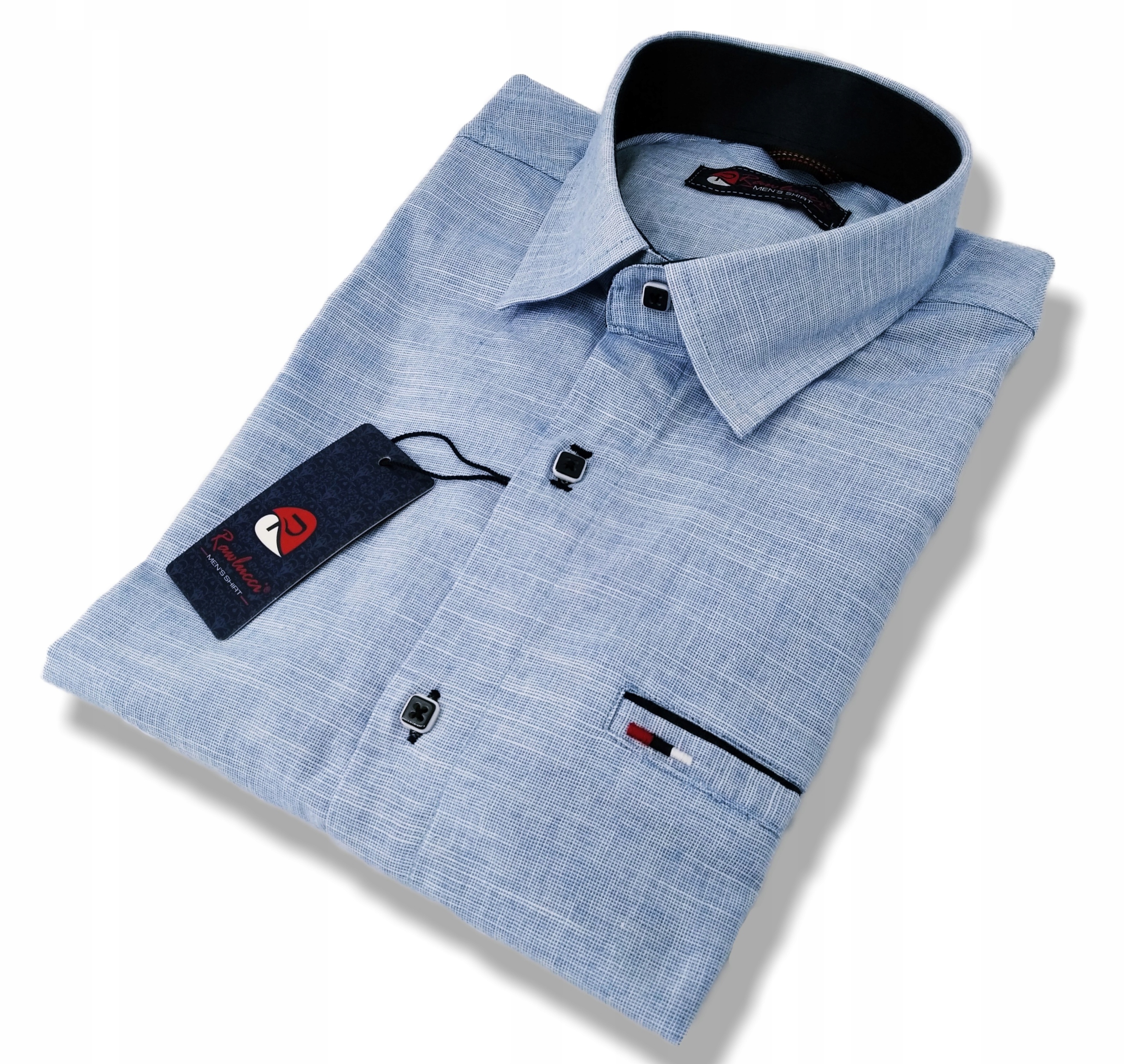 KOSZULA MĘSKA BŁĘKITNA SIGN XXXL 3XL 47/48 Rozmiar 3XL